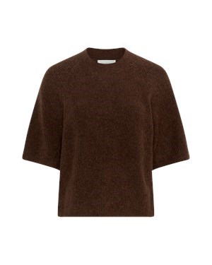 MSCH, Milania Hope, Strik T-Shirt, Brun
